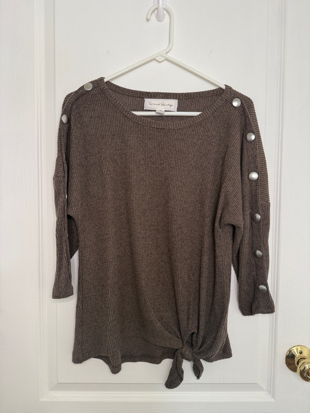 French Laundry Brown Tie Sweater